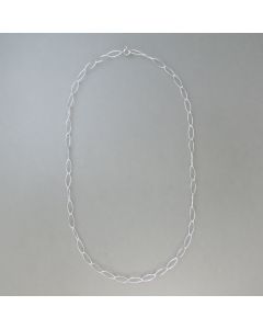 Paperclip-Kette Silber in 45 cm Länge - Photo 1