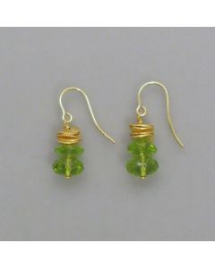 Faceted Peridot Earrings