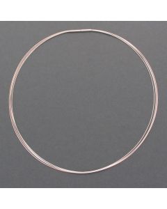 4-fold frosted silver necklace