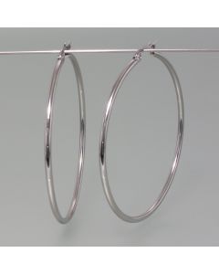 Extra-large hoops in silver look