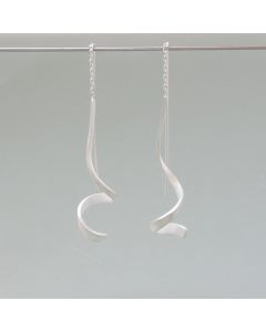 Gedrehte Ohrringe Locke Silber - Photo 1