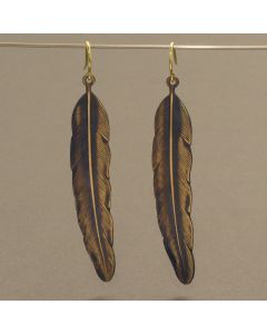 “Feather” Vintage Earrings