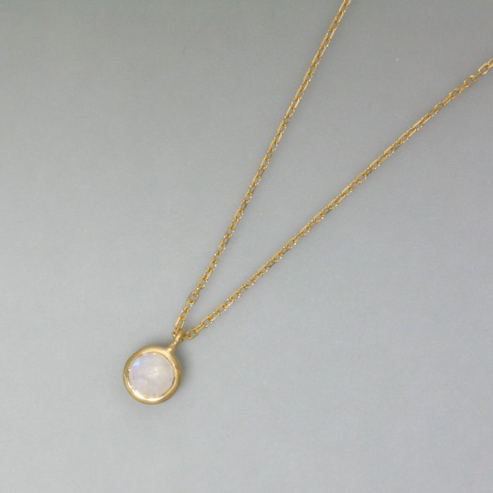 Moonstone Aurora Gold Necklace – Malabella Jewels