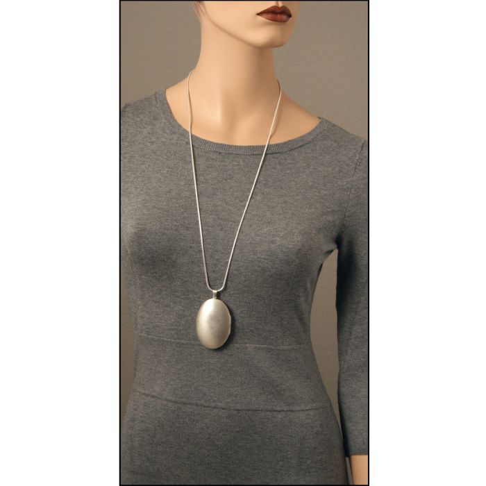Sterling Silver 50cm Necklace & Large Filigree Heart Locket Pendant | eBay