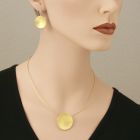 Pendant gold-plated bowl