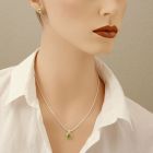 Silver Peridot Pendant