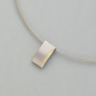 Pendant Titan with 3 diamonds, gold plated