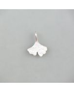 Small ginkgo leaf pendant made of silver