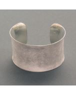 Concave silver Bangle