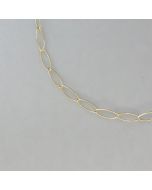 Paperclip-Kette in goldplattiertem Silber in 45 cm Länge - Photo 2