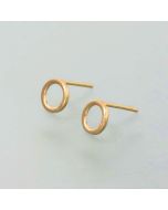 fine earrings circle of 14ker gold