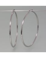 Extra-large hoops in silver look