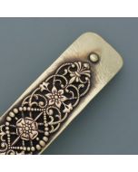 Art Nouveau hair clip / brass
