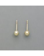 Studs Balls in 14ker yellow gold, glossy