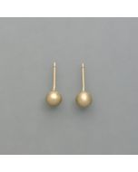 Studs Balls in 14ker yellow gold, frosted
