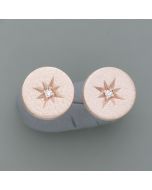 Ear studs north star, rosé gold plated