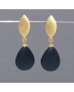Onyx Teardrop Earrings