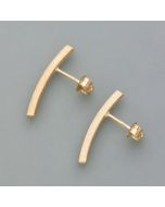 Ear studs silver gold-plated
