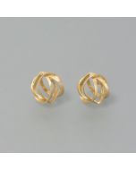 Studs wrapped, gold plated