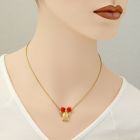 Gilded Guardian Angel Pendant (with Hair)