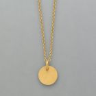 small pendant plate made of gold plated silver