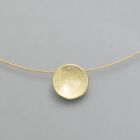 Pendant small silver shell, gold plated