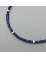 Lapis necklace with silver elements