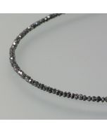 delicate necklace with black diamonds