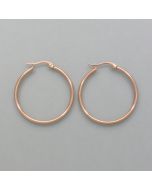 Small hoops rosé-look