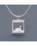 “White Swan” Silver Pendant