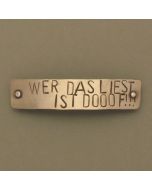 Hair clip "Who reads this is dooof!"