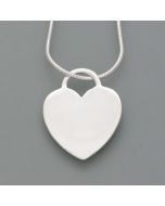 Heart shaped engraving pendant