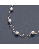 Floating Silver Sphere Necklace