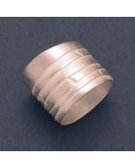 Wide Coiled Silver Ring