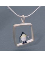 “Penguin” Large Silver Pendant