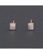 “Cubed” Silver Ear Studs