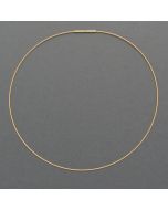 Stainless steel necklace single, gold-plated