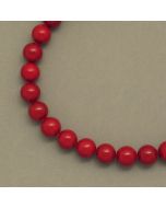 Red core shell Pearl Necklace