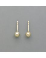 Studs Balls in 14ker yellow gold, glossy