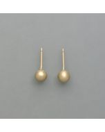 Studs Balls in 14ker yellow gold, frosted