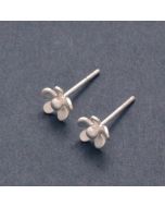 “Flower Magic” Petite Silver Earrings