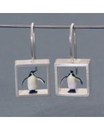 “Penguin” Silver Earrings