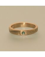 Gold Casting Ring with Diamond