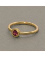 Gilded Garnet Ring