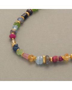 “Colorful Baroque” Gemstone Necklace