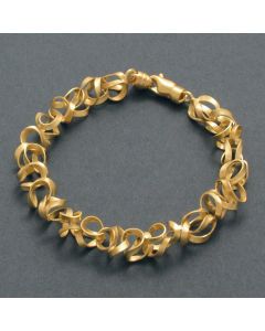 “Tagliatelle“ Gilded Silver Bracelet