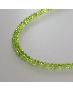 Delicate Faceted Peridot Gemstone Necklace