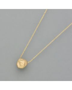 necklace with nugget made of 14k yellow gold