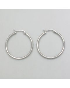 Small hoops silver look