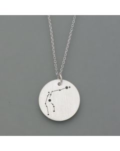 Aquarius zodiac pendant made of sterling silver